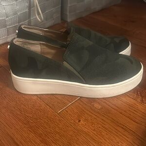 Steve Madden Slip On’s Green Camo Pattern